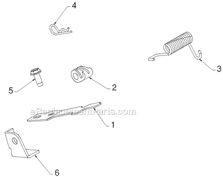 Handle and Controls Diagram and Parts List for 1830HV 96193007305 - 2012-08 Husqvarna Snow Blower