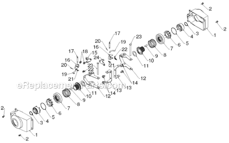 Wheels Tires Diagram and Parts List for 1830HV 96193007305 - 2012-08 Husqvarna Snow Blower