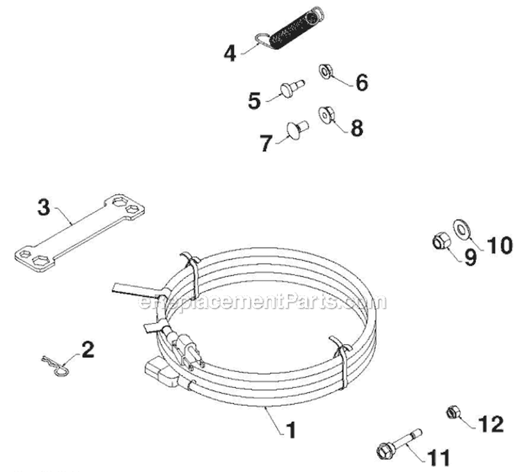 Accessories Diagram and Parts List for 1830HV 96193007305 - 2012-08 Husqvarna Snow Blower