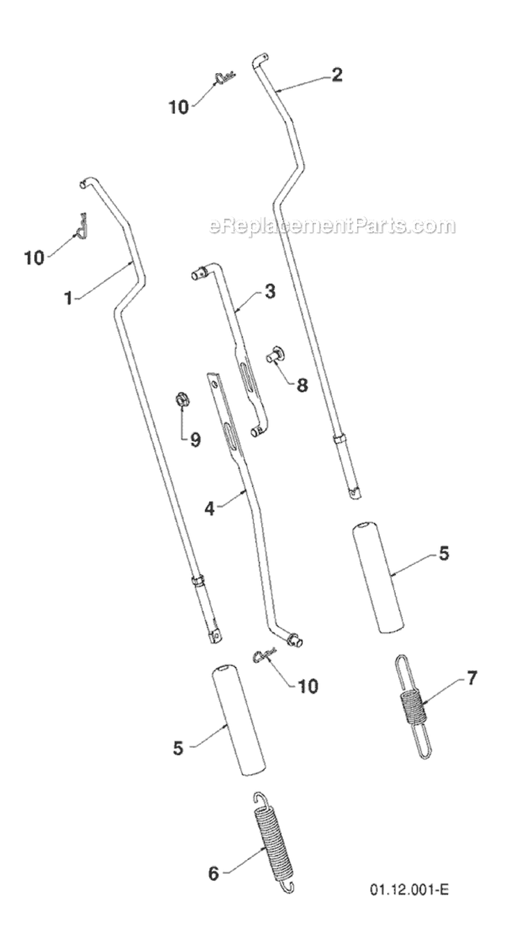 Page W Diagram and Parts List for 1830HV 96193008100 -2011-07 Husqvarna Snow Blower