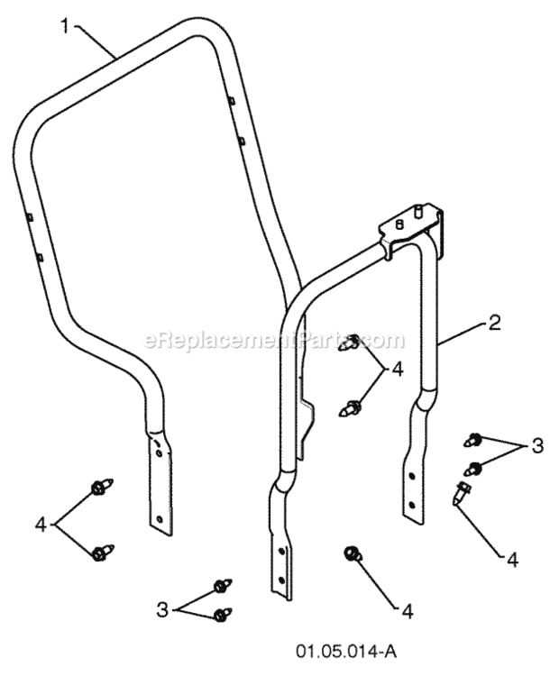Page S Diagram and Parts List for 1830SB 2010-04 Husqvarna Snow Blower