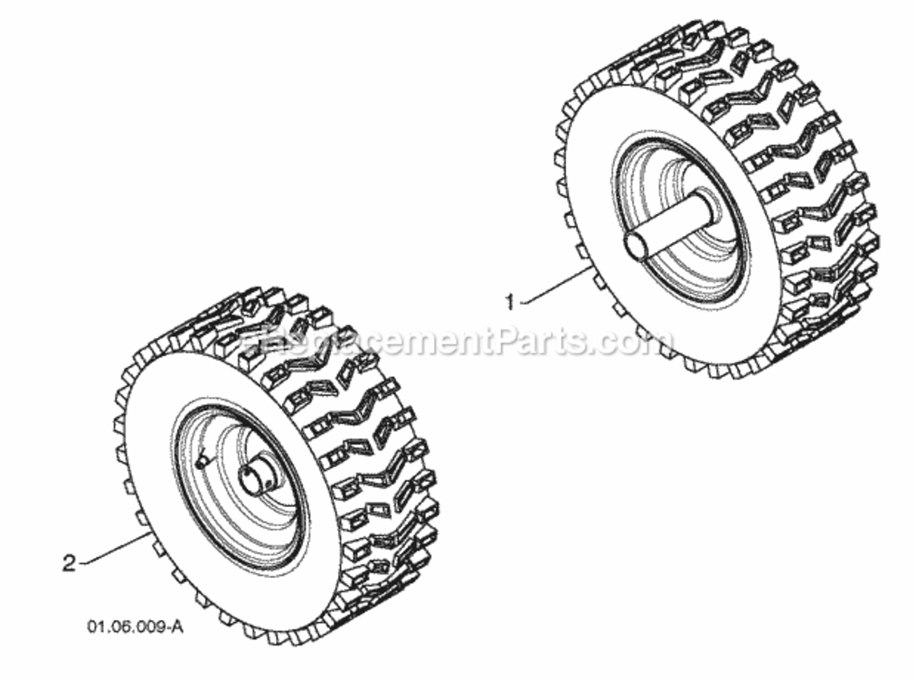 Page X Diagram and Parts List for 1830SB 2010-04 Husqvarna Snow Blower