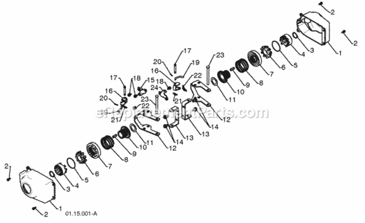 Page Y Diagram and Parts List for 1830SB 2010-04 Husqvarna Snow Blower