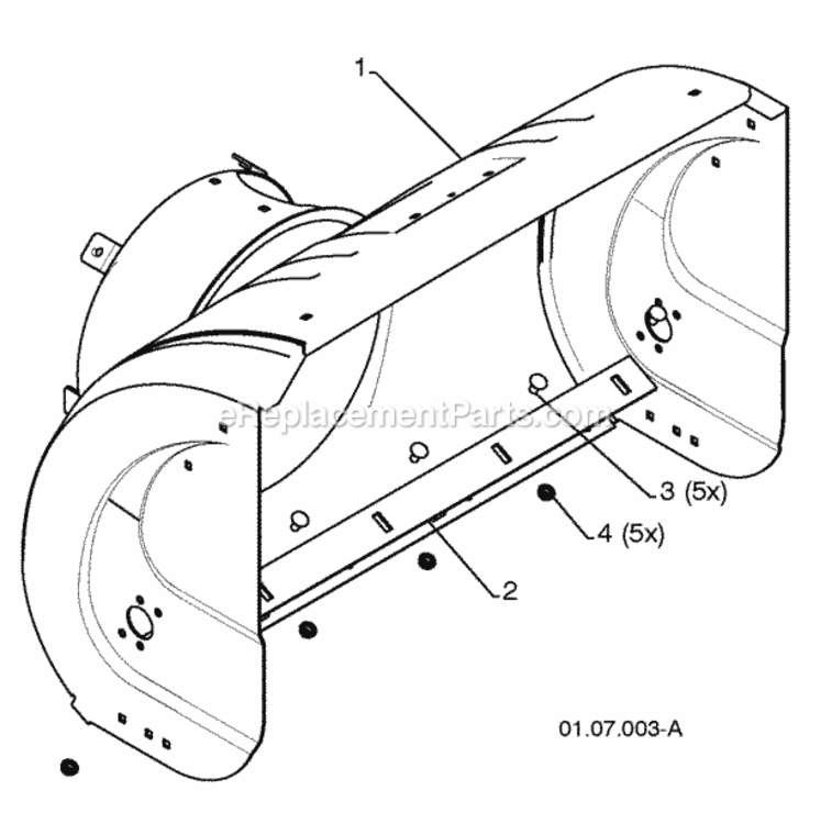 Page C Diagram and Parts List for 1830SB 2010-04 Husqvarna Snow Blower