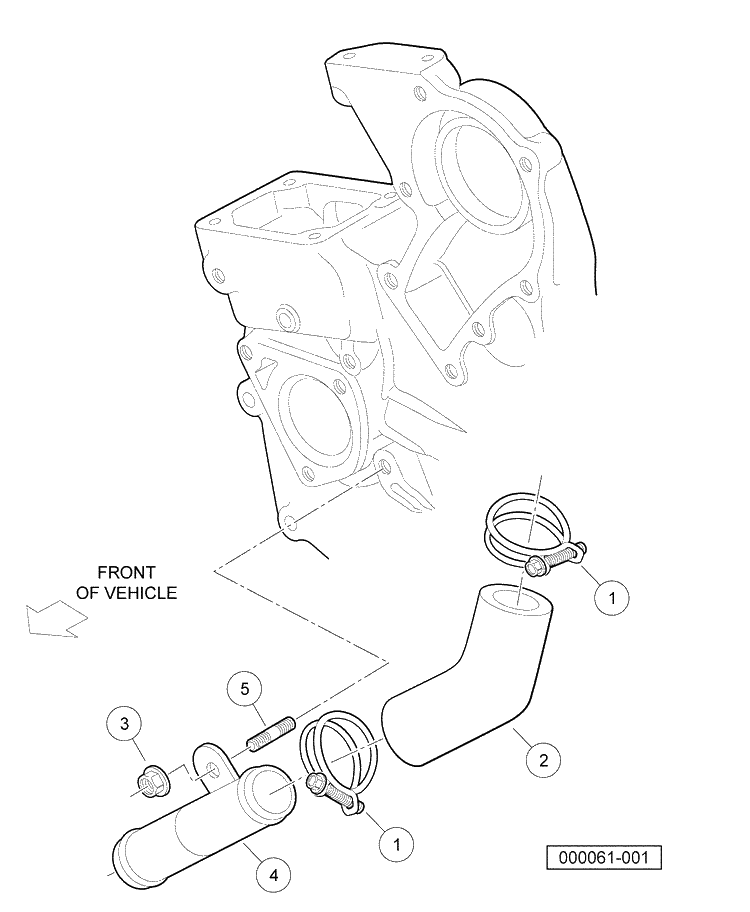 Block Coolant Pipe Diagram and Parts List for HUV4420G 2006-11 Husqvarna Lawn Tractor