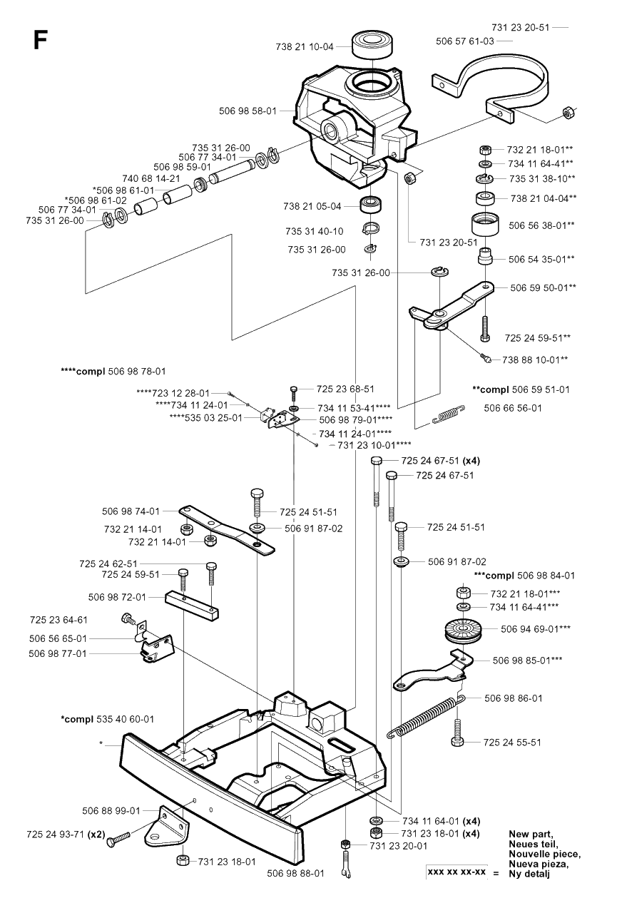 Steering Column Diagram and Parts List for R13R (953533001)(2003-09) Husqvarna Lawn Tractor