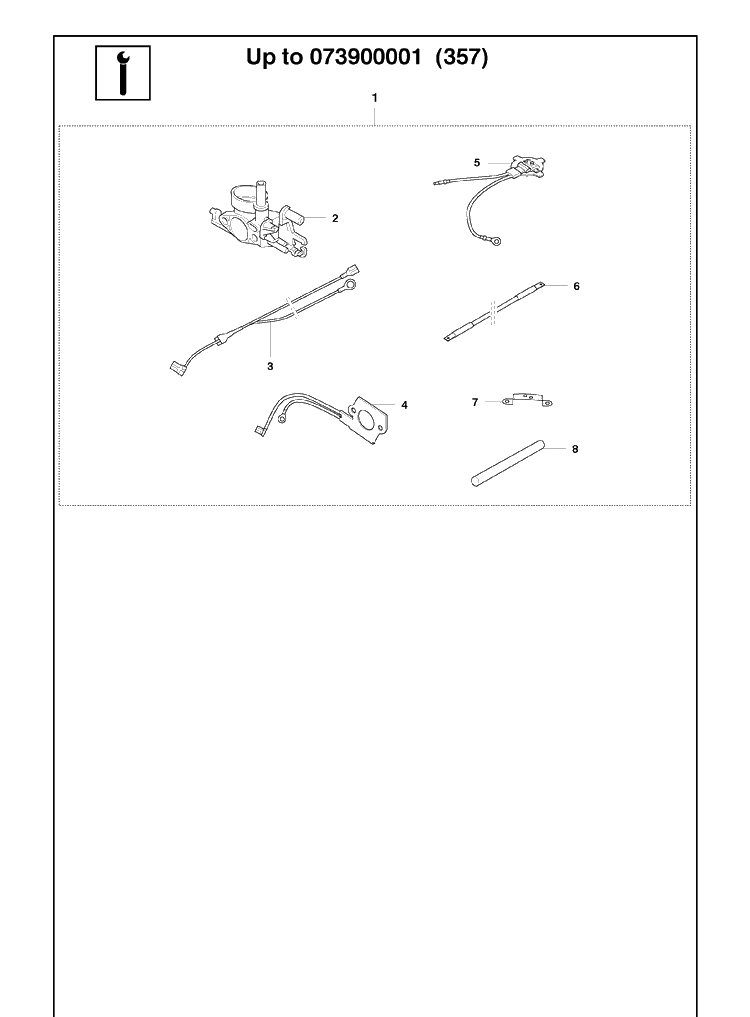 Service Update Diagram and Parts List for 357 2010-02 Husqvarna Chainsaw