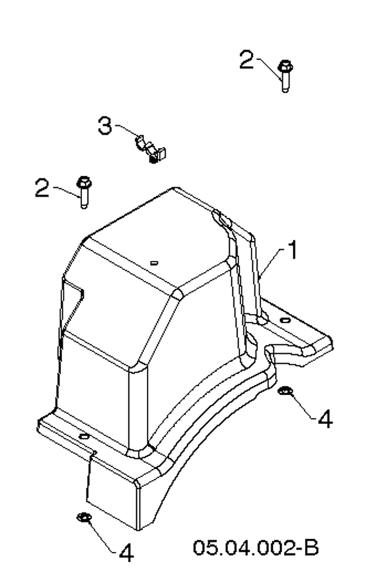 Chassis, Engine And Pulleys 1 Diagram and Parts List for ST224P  Husqvarna Snow Blower