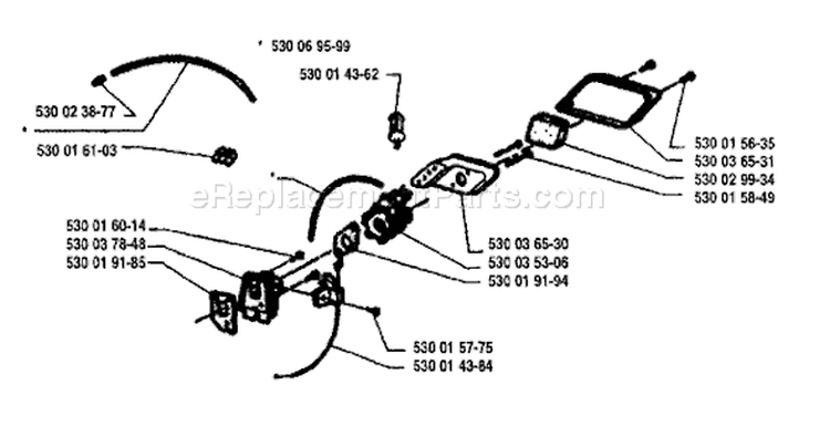 Page A Diagram and Parts List for 18H 18 H 1995-08 Husqvarna Hedge Trimmer