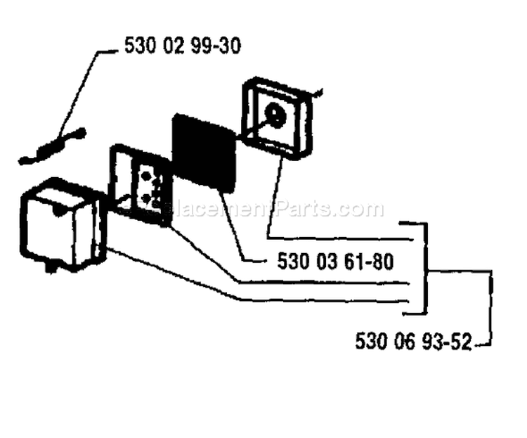 Page H Diagram and Parts List for 18H 18 H 1995-08 Husqvarna Hedge Trimmer