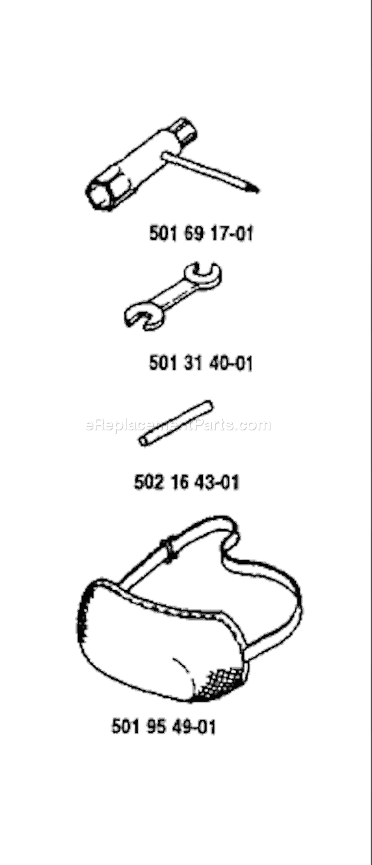 Page A Diagram and Parts List for 18RL 18 RL 1988-05 Husqvarna Trimmer