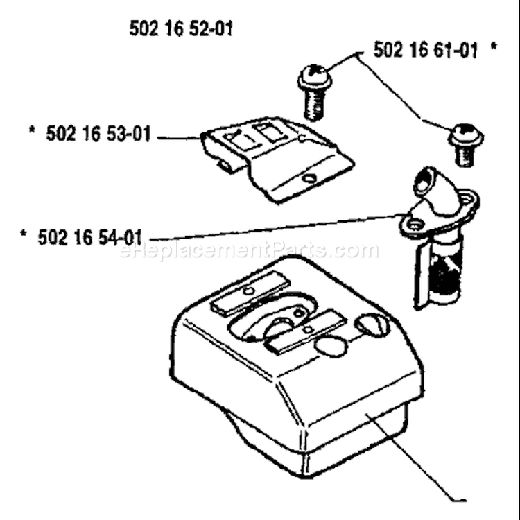 Page M Diagram and Parts List for 18RL 18 RL 1988-05 Husqvarna Trimmer