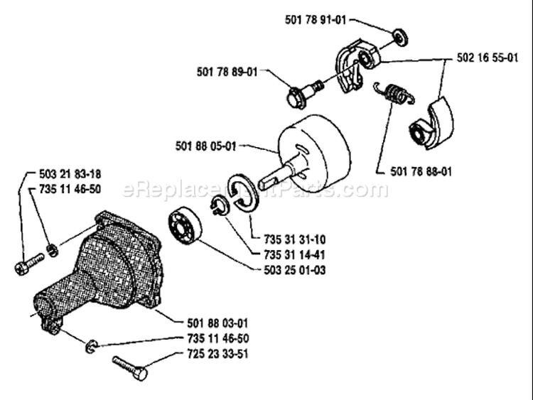 Page D Diagram and Parts List for 18RL 18 RL 1988-05 Husqvarna Trimmer