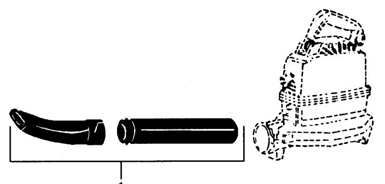 Blower Assembly Diagram and Parts List for 22HB 1988-01 Husqvarna Leaf Blower / Vacuum