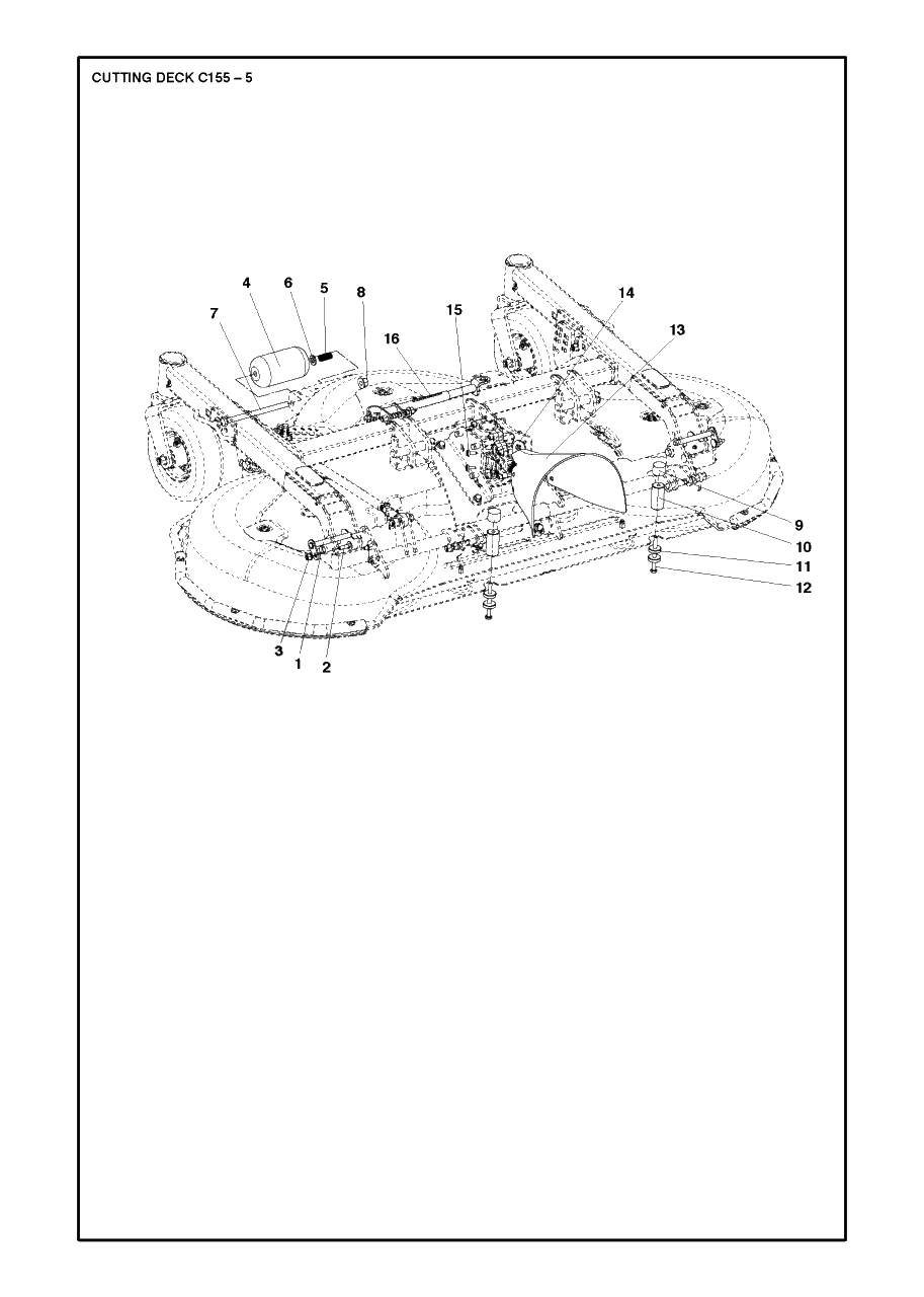61-Inch/155cm Cutting Deck 2 Diagram and Parts List for C155 (967293901)(2019-09) Husqvarna Lawn Tractor Accessories