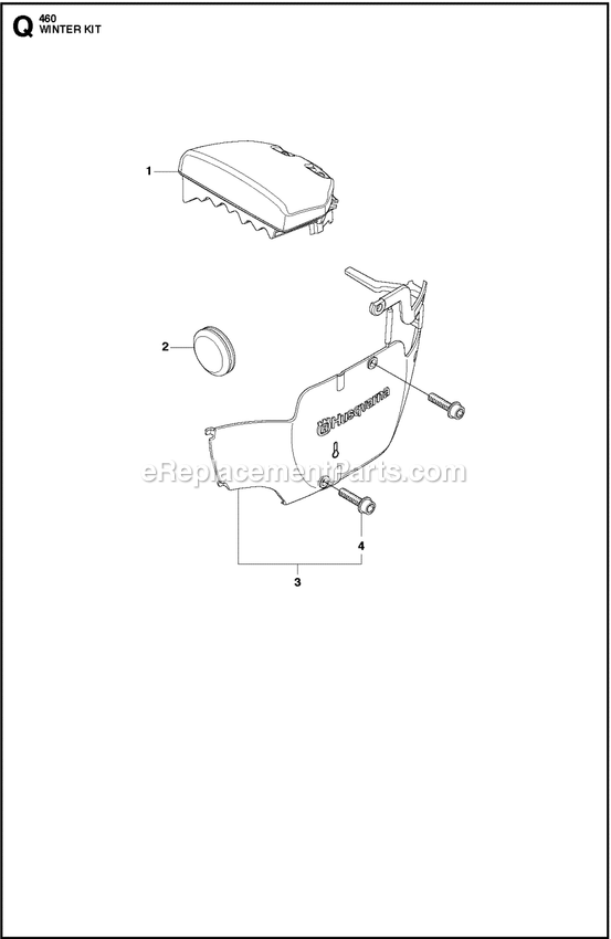 Winter Kit Diagram and Parts List for 460RANCHER  Husqvarna Chainsaw