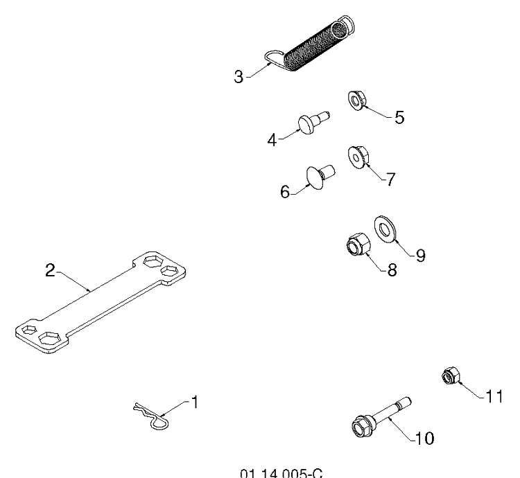 Accessories 3 Diagram and Parts List for ST268EP (96191003806)(2012-09) Husqvarna Snow Blower