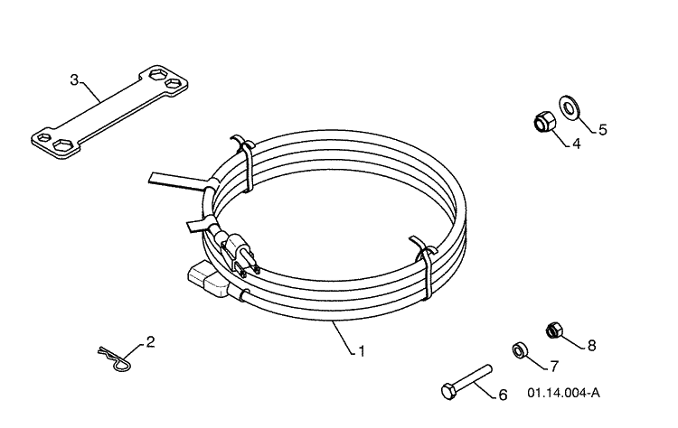 Bag Of Parts / Key 2 Diagram and Parts List for 924SB (96193003500)(2008-10) Husqvarna Snow Blower