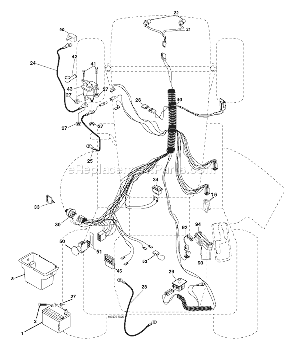 Page D Diagram and Parts List for LTH1542 (96013000900) (2005-10) Husqvarna Lawn Tractor