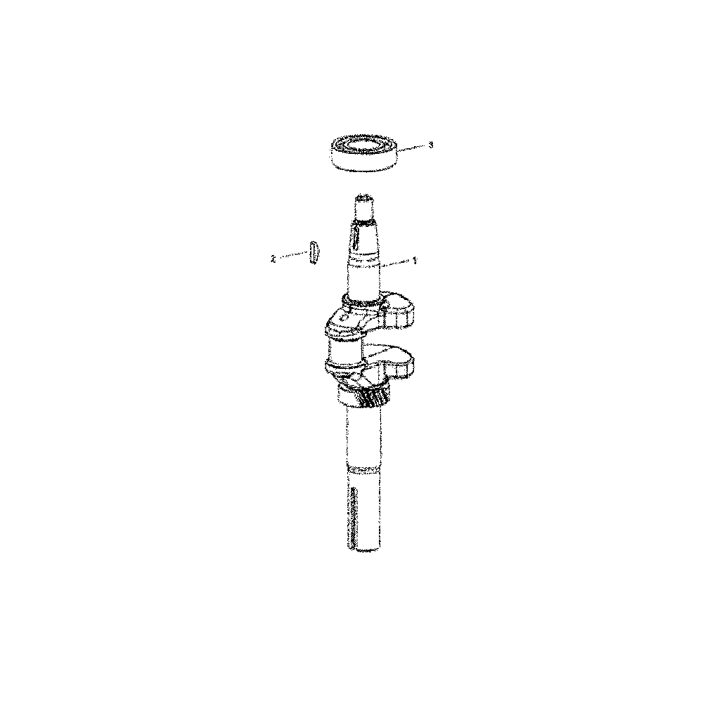 Crankshaft Diagram and Parts List for 96795910100  Husqvarna Lawn Mower