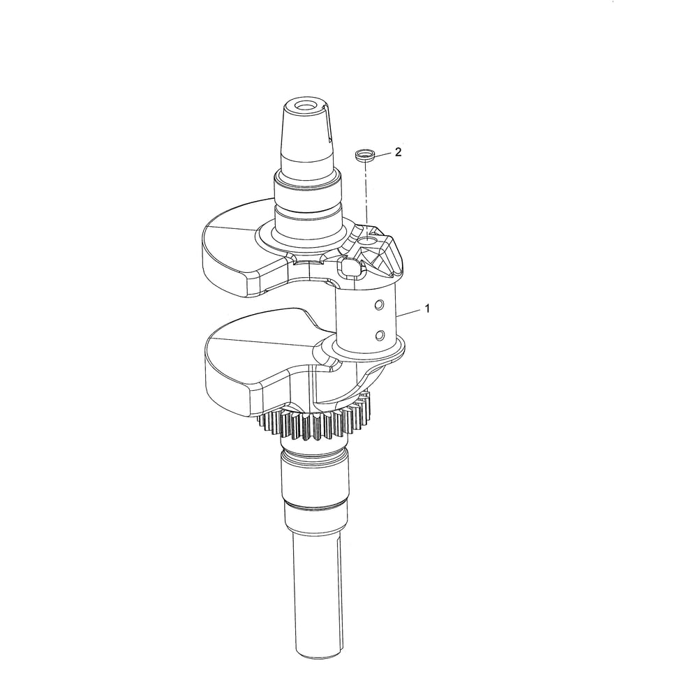 Engine >> Crankshaft Diagram and Parts List for LGT2654-96045004700  Husqvarna Lawn Tractor