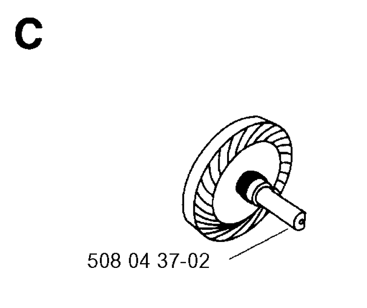 Clutch Diagram and Parts List for 16 19954000001-19991400000 Husqvarna Chainsaw