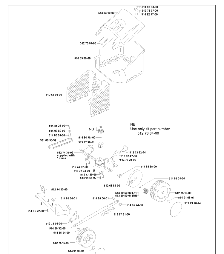 Wheel And Depth Stake Assembly 9 Diagram and Parts List for 43EL ROYAL Husqvarna Lawn Mower