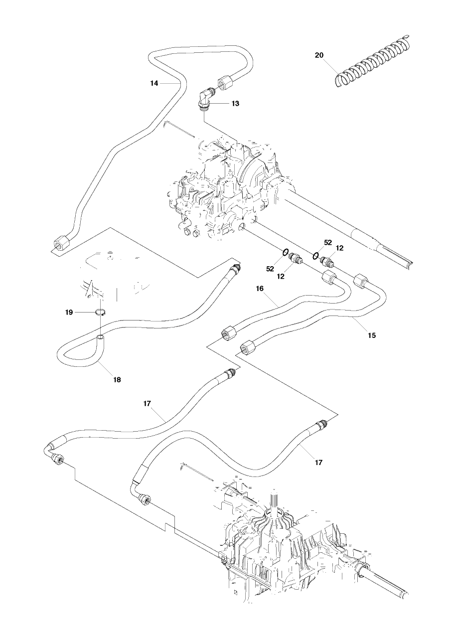 Engine 2 Diagram and Parts List for R18AWD (966414101)(2010-07) Husqvarna Lawn Tractor