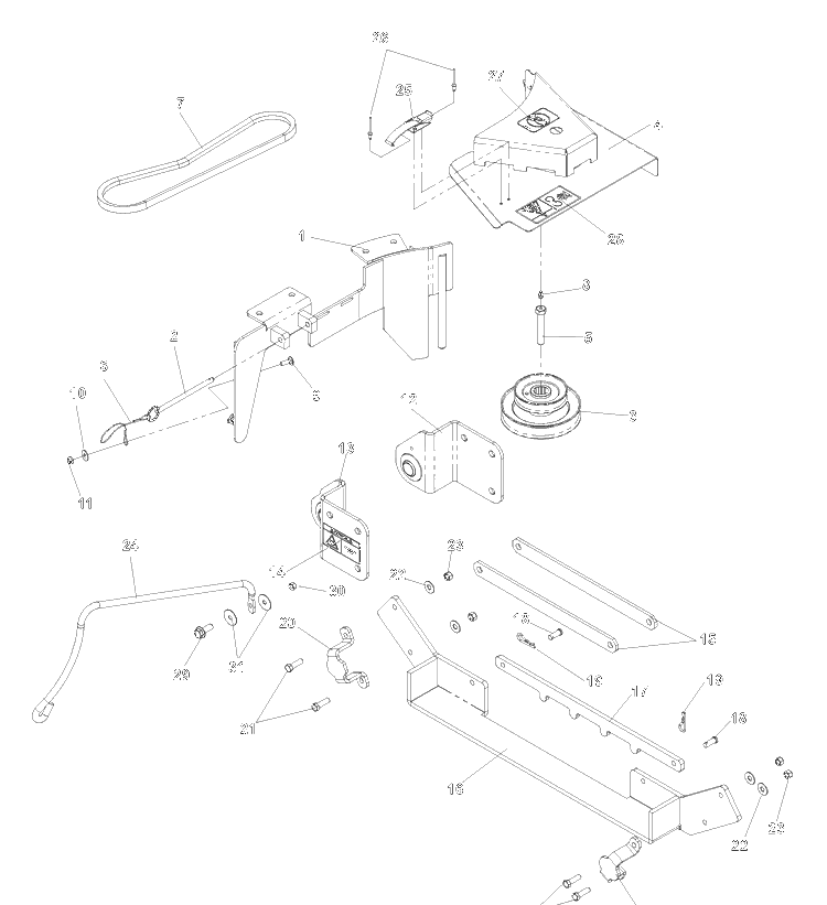 Drice Kit Assembly (Lz, 52-Inch And 61-Inch Decks) Diagram and Parts List for DFS (539113706)(2006-09) Husqvarna Lawn Tractor Accessories