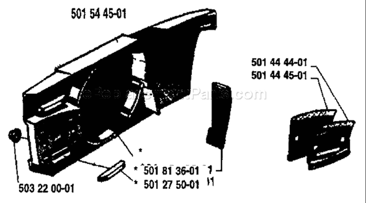 Page M Diagram and Parts List for 2100 1983-11 Husqvarna Chainsaw