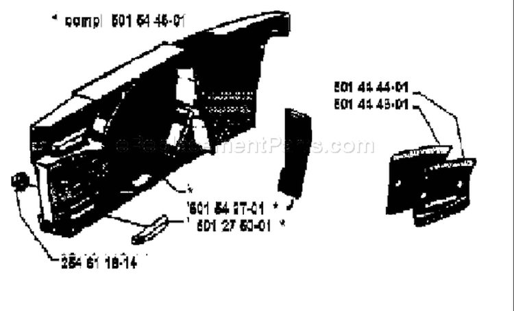 Page L Diagram and Parts List for 2100CD 2100 CD 1979-12 Husqvarna Chainsaw
