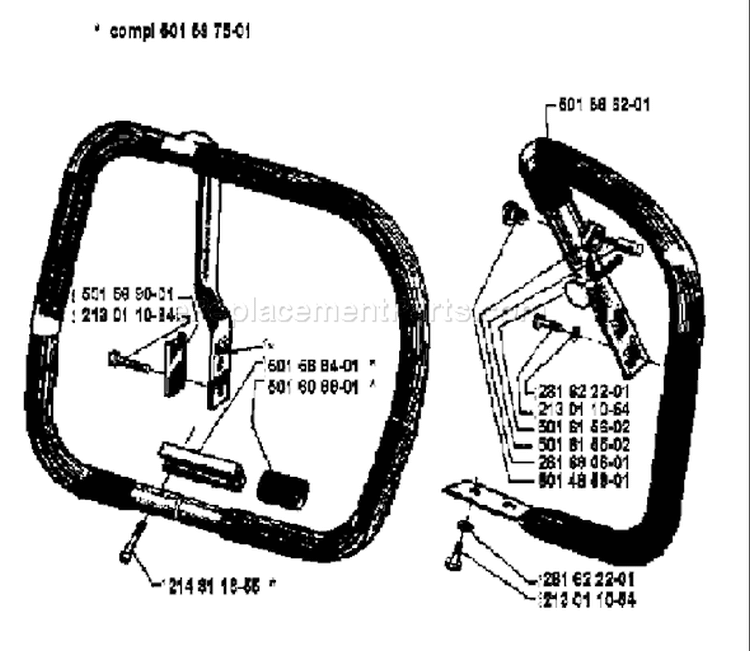 Page F Diagram and Parts List for 2100CD 2100 CD 1979-12 Husqvarna Chainsaw