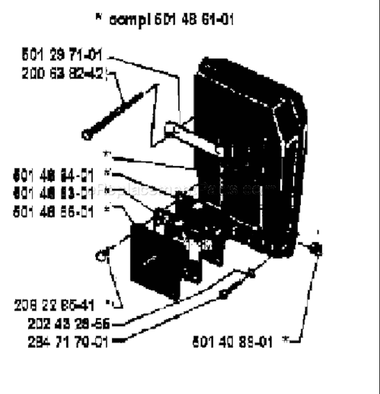 Page I Diagram and Parts List for 2100CD 2100 CD 1979-12 Husqvarna Chainsaw