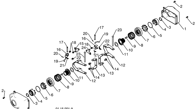 Drive-D Diagram and Parts List for 15530SBLS (96193003801)(2009-06) Husqvarna Snow Blower