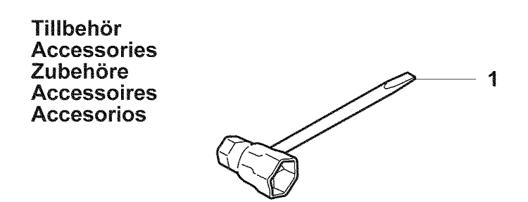 Accessories Diagram and Parts List for 450E 2009-02 Husqvarna Chainsaw