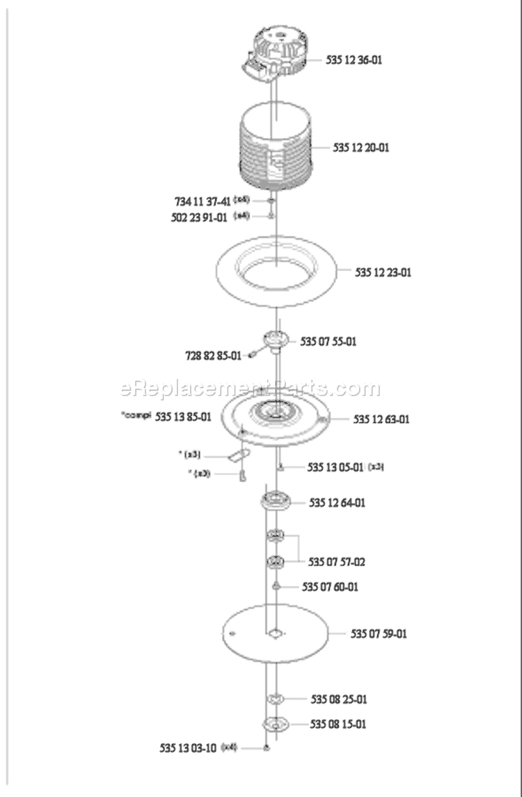 Page G Diagram and Parts List for 220AC 220 AC 2008-02 Husqvarna Lawn Mower