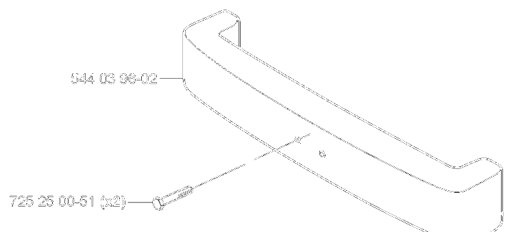 Bumper Diagram and Parts List for RIDER155 2006-01 Husqvarna Lawn Tractor