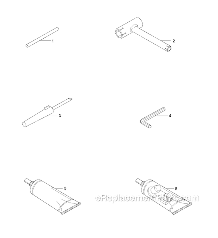 Bevel Gear Diagram and Parts List for 223R 2006-01 Husqvarna Brush Cutter