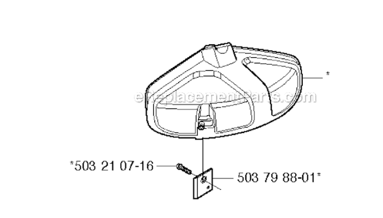Guards 1 Diagram and Parts List for 224L 2009-06 Husqvarna Trimmer