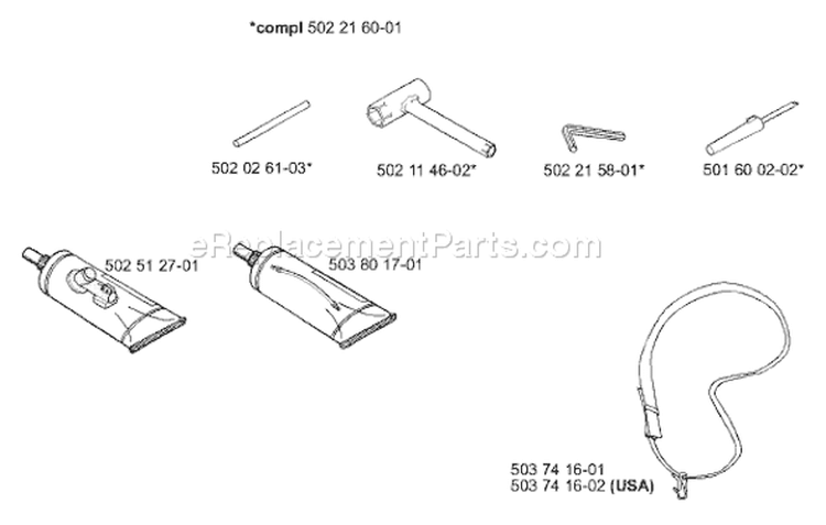 Page A Diagram and Parts List for 225E 225 E 2000-10 Husqvarna Edger