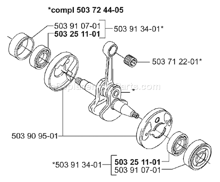 Page G Diagram and Parts List for 225E 225 E 2000-10 Husqvarna Edger