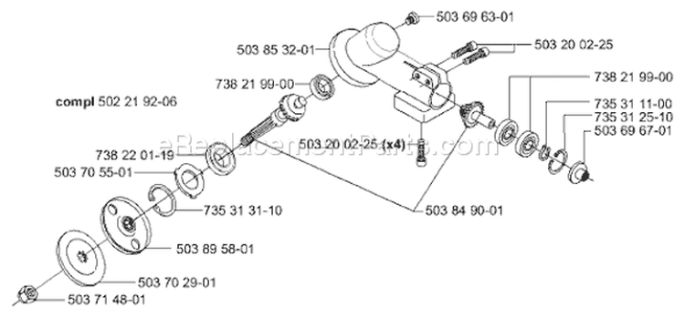 Page I Diagram and Parts List for 225E 225 E 2000-10 Husqvarna Edger