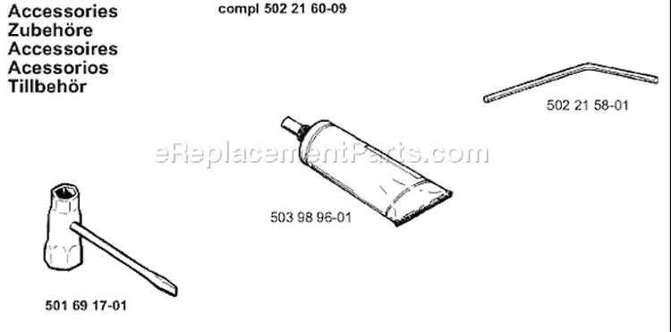 Page A Diagram and Parts List for 225H75 225 H75 1998-01 Husqvarna Hedge Trimmer
