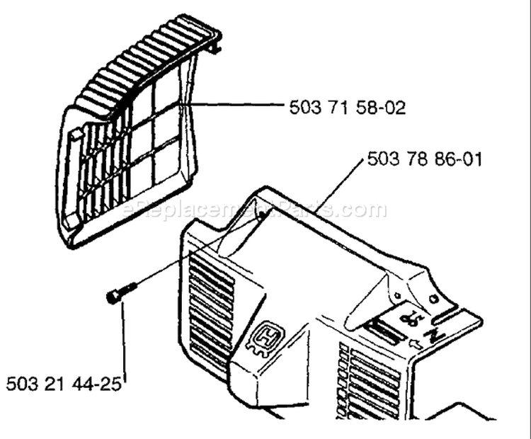 Page D Diagram and Parts List for 225HBV 225 HBV 1996-09 Husqvarna Leaf Blower / Vacuum