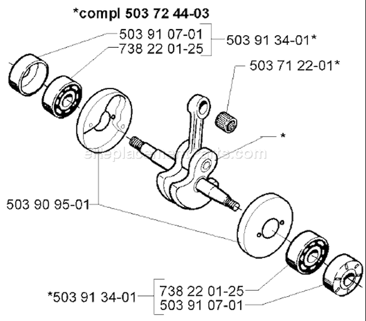 Page M Diagram and Parts List for 225LITE 225 Lite 106 25 20-16 -1998-12 Husqvarna Trimmer