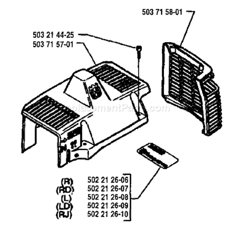 Page M Diagram and Parts List for 225RD 225 RD 1994-06 Husqvarna Trimmer