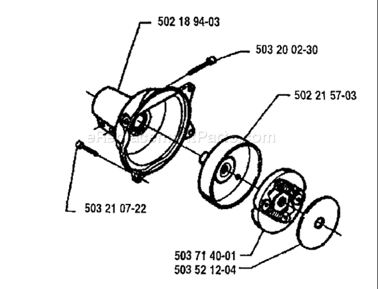 Page D Diagram and Parts List for 225RD 225 RD 1994-06 Husqvarna Trimmer
