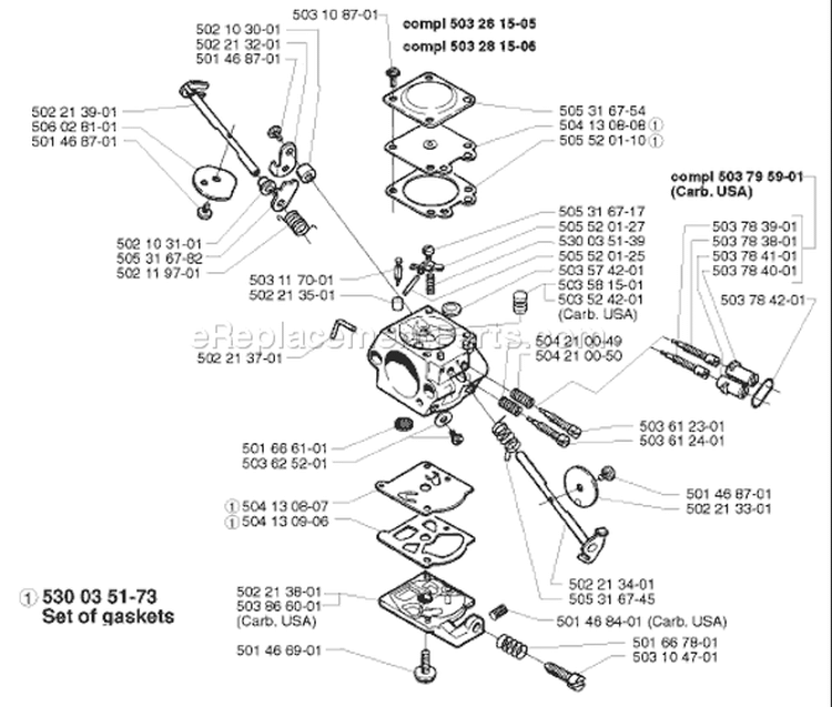 Page C Diagram and Parts List for 225RD 225 RD 1996-06 Husqvarna Trimmer