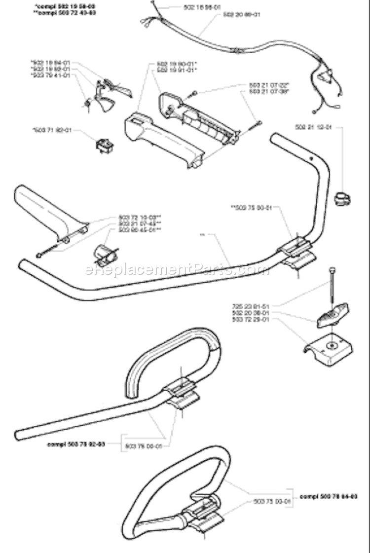 Page I Diagram and Parts List for 225RD 225 RD 1996-06 Husqvarna Trimmer