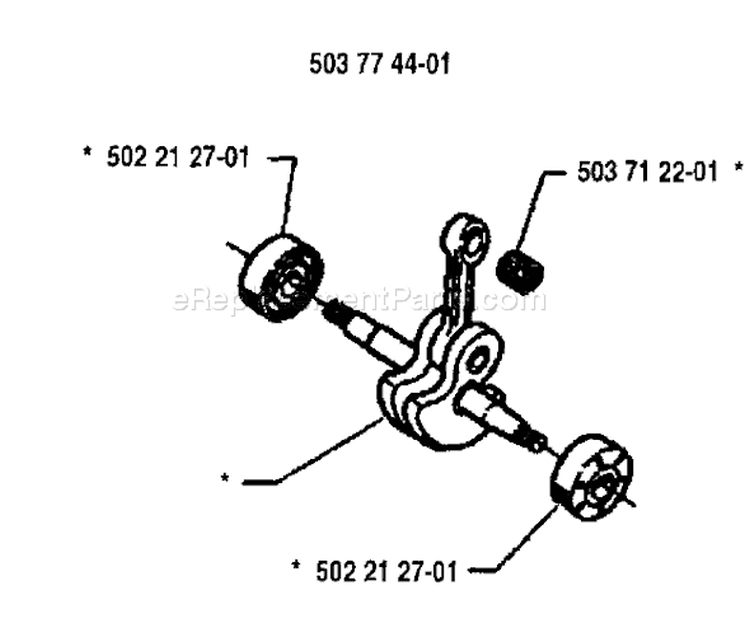 Page E Diagram and Parts List for 225L 225 L 1994-06 Husqvarna Trimmer